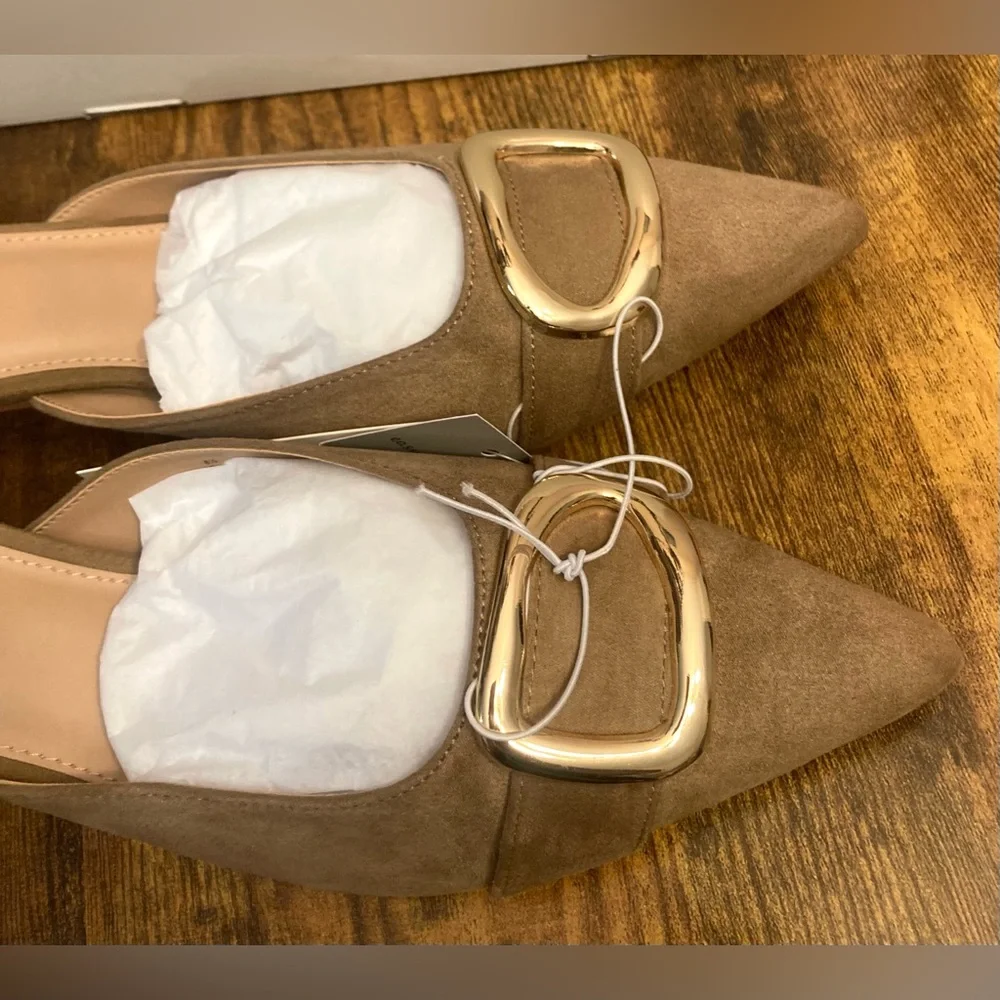 Women’s Larissa Pointed Toe Mule Heels – a New Day™ Beige Size 8.5 new - Picture 4 of 8